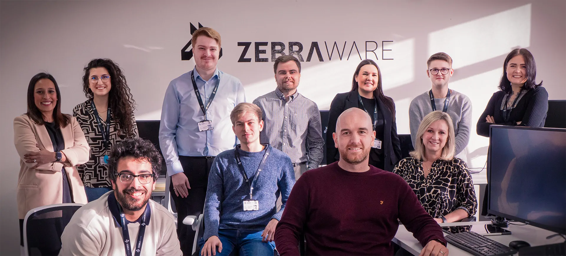 A group shot of the Zebraware team.